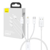 Baseus Superior Data USB fast charging cable for M+L+C 3.5A 0.5M(White)