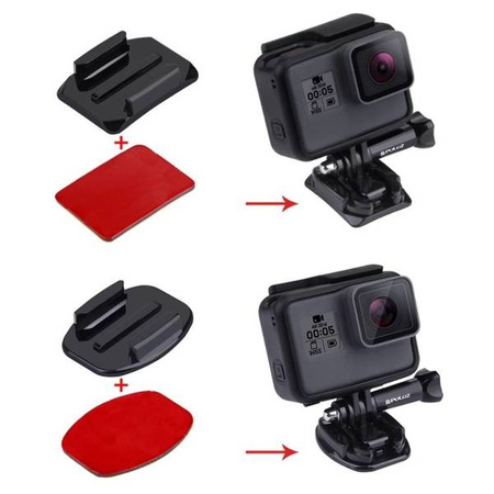 Puluz Set of stickers and mounts for Osmo Action / GoPro
