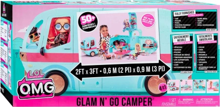 LOL Surprise OMG GLAM N' GO CAMPER 4in1 - fashionable camper for dolls