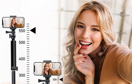 Telesin TE-TPR-009 | 3-Way Grip selfie stick tripod for sports cameras