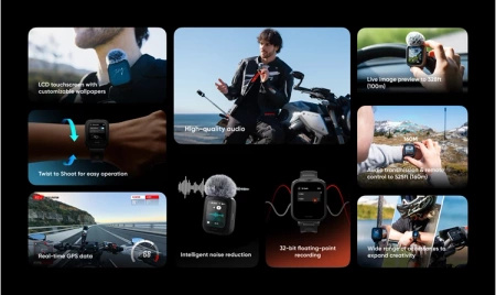 Insta360 GPS Preview Remote with Built-In Mic