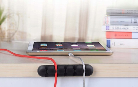 Orico cable holder organizer, 5 slots (black)