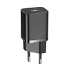 Baseus Super Si Quick Charger 1C 20W wall charger with USB-C to Lightning 1m cable (black)