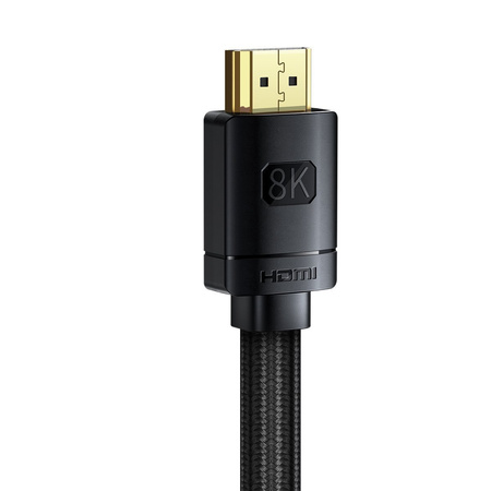 Baseus High Definition Series | Kabel HDMI 2.1 | 8K | 60Hz | 3D | HDR | 48Gbps | 2m | Czarny
