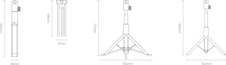 XGIMI Light Gold Portable Stand | Portable light gold stand