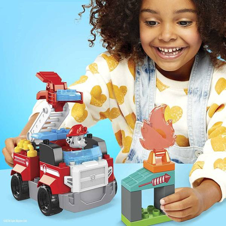 Paw Patrol - Mega Bloks Paw Patrol fire brigade building set with 34 blocks, a play set for children from 3 years of age.