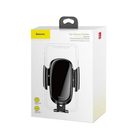 Gravity car holder for Baseus phone (black)