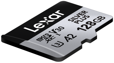microSDXC Silver Plus 1066x UHS-I/U3/A2/4K R205/W150 (V30) 128GB