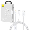 Baseus Superior Data USB fast charging cable for M+L+C 3.5A 1M(White)