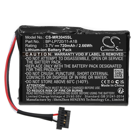 Cameron Sino CS-MR3045SL | Battery for Becker navigation series 43 | 45 | 50