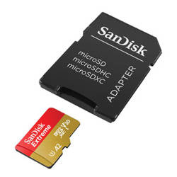 Karta SanDisk Extreme microSDXC 256 GB 190/130 MB/s A2 C10 V30 UHS-I U3