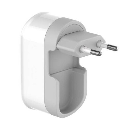 Budi network charger with timer function, 2xUSB-A, 12W, 2.4A (white)