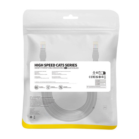 Baseus Ethernet CAT5 network cable, 5m (black)