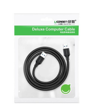 USB 2.0 M-M UGREEN US102 cable, 0.5m (black)