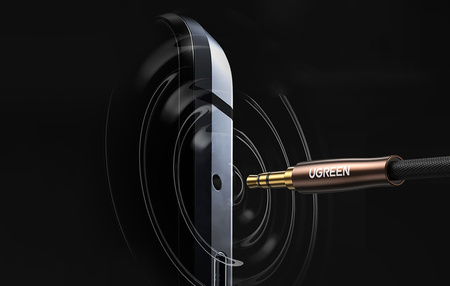UGREEN AV194 Przewód męski 3,5mm Jack do 2x żeński RCA (Cinch) 0.25m
