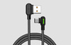 Mcdodo CA-5282 LED angled USB to USB-C cable, 1.8m (black)
