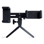 Double adjustable smartphone holder with tripod, black E-type live dual camera