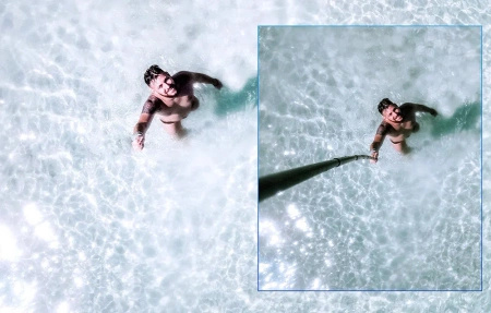 Selfie stick z włókna węglowego o długości 1,16m Telesin do kamer sportowych