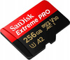 Karta SanDisk Extreme PRO microSDXC 256GB 200/140 MB/s A2 C10 V30 UHS-I U3