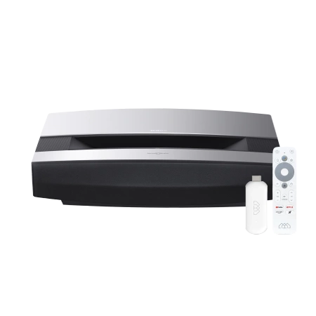 XGIMI AURA + XGIMI TV Stick 4K | projektor laserowy 4K z wbudowanym soundbarem Harman/Kardon z Google TV