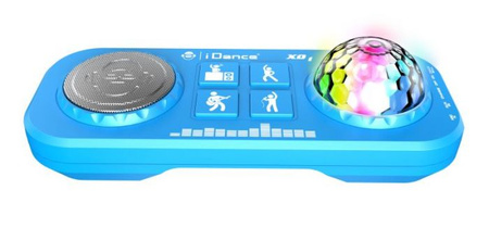 iDance Party Mix XD1 - a small DJ console with a microphone and a disco ball