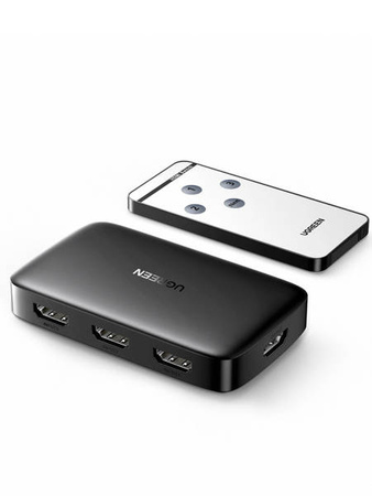 Przełącznik Switch UGREEN CM332 3w1 HDMI 1.4 4K 30 Hz (czarny)
