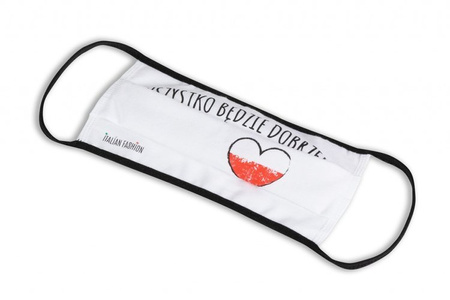 Becker Healthcare B2 - maseczka ochronna 2-warstwowa FFP1 z gumką (Wszystko będzie dobrze)