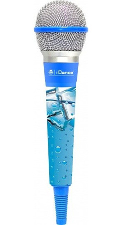 iDance CLM4 microphone - blue wired microphone