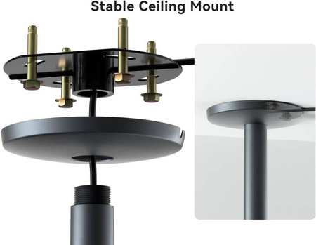 Dangbei ceiling mount for projectors with ±12° angle adjustment and height 10-40 cm
