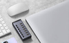 UGREEN 7in1 USB-C hub, 7x USB-A 3.0 12V 2A (black)