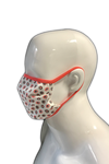 Becker Healthcare B2 - 2-layer FFP1 protective mask with elastic band (Red Flowers)
