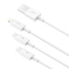 Baseus Superior Data USB fast charging cable for M+L+C 3.5A 1M(White)