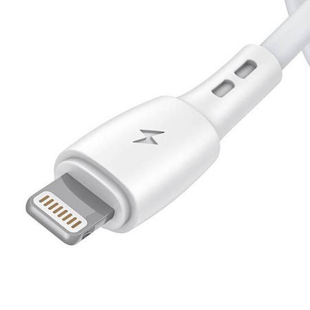 USB cable for Lightning Vipfan Racing X05, 3A, 2m (white)