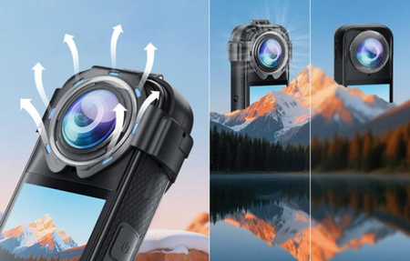 Puluz PU750T | Osłony obiektywu | Szkło hartowane | Insta360 X5 | snap-on