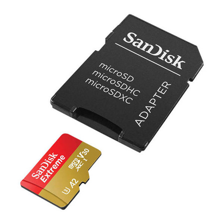 Karta SanDisk Extreme microSDXC 64 GB 170/80 MB/s A2 C10 V30 UHS-I U3 ActionCam