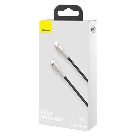 Baseus Cafule USB-C to USB-C cable, 100W, 1m (black)