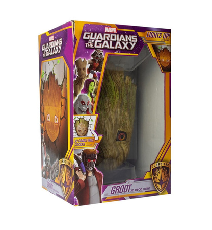 Lampka 3D Baby Groot od Marvel do przyklejenia