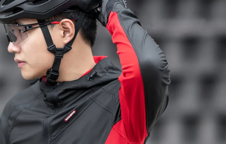 Rockbros 15420381003 | Kurtka rowerowa | rozmiar: L | czarno-czerwona