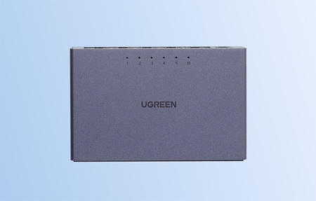 Przełącznik Switch UGREEN CM633 5-portowy GigaBit Ethernet (czarny)