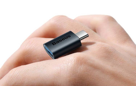 Baseus Ingenuity - adapter USB-C do USB-A, OTG (niebieski)