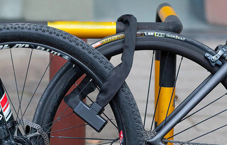 Rockbros 32430708001 | Zapięcie rowerowe na klucz | Czarny