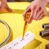 Deli Tools EDL8003 voltage tester, electronic, 12-250V (yellow)