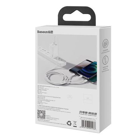 Baseus Superior Data USB fast charging cable for M+L+C 3.5A 0.5M(White)