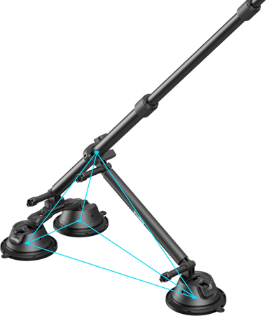 SmallRig 4380 | Car holder set with three suction cups