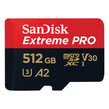 Karta SanDisk Extreme PRO microSDXC 512GB 200/140 MB/s A2 C10 V30 UHS-I U3