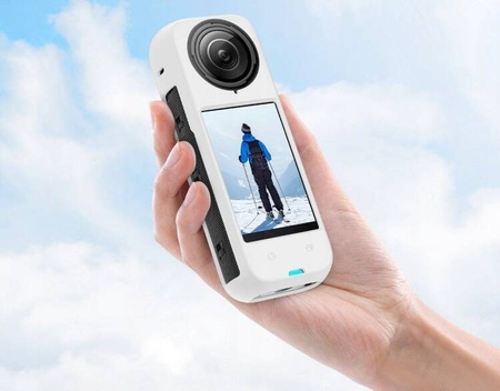 Puluz PU985W | silikonowy futerał na kamerę Insta360 X4 (biały)