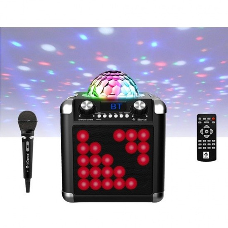 iDance Party Cube BC100L - głośnik Bluetooth 50W + pilot bezprzewodowy oraz mikrofon 