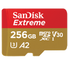 Karta SanDisk Extreme microSDXC 256 GB 190/130 MB/s A2 C10 V30 UHS-I U3