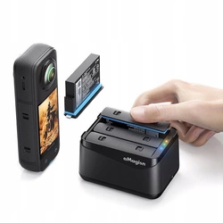 Puluz PF12 | Insta360 X5 Charge Case | 3-kanałowa ładowarka do Insta360 X5