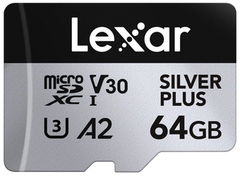 Lexar microSDXC Professional SILVER Plus R205/W100 64GB